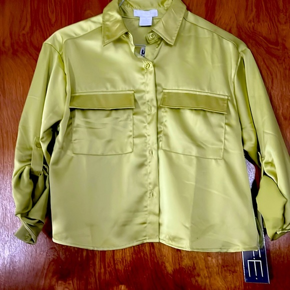 Lime Green Blouse - Picture 1 of 3